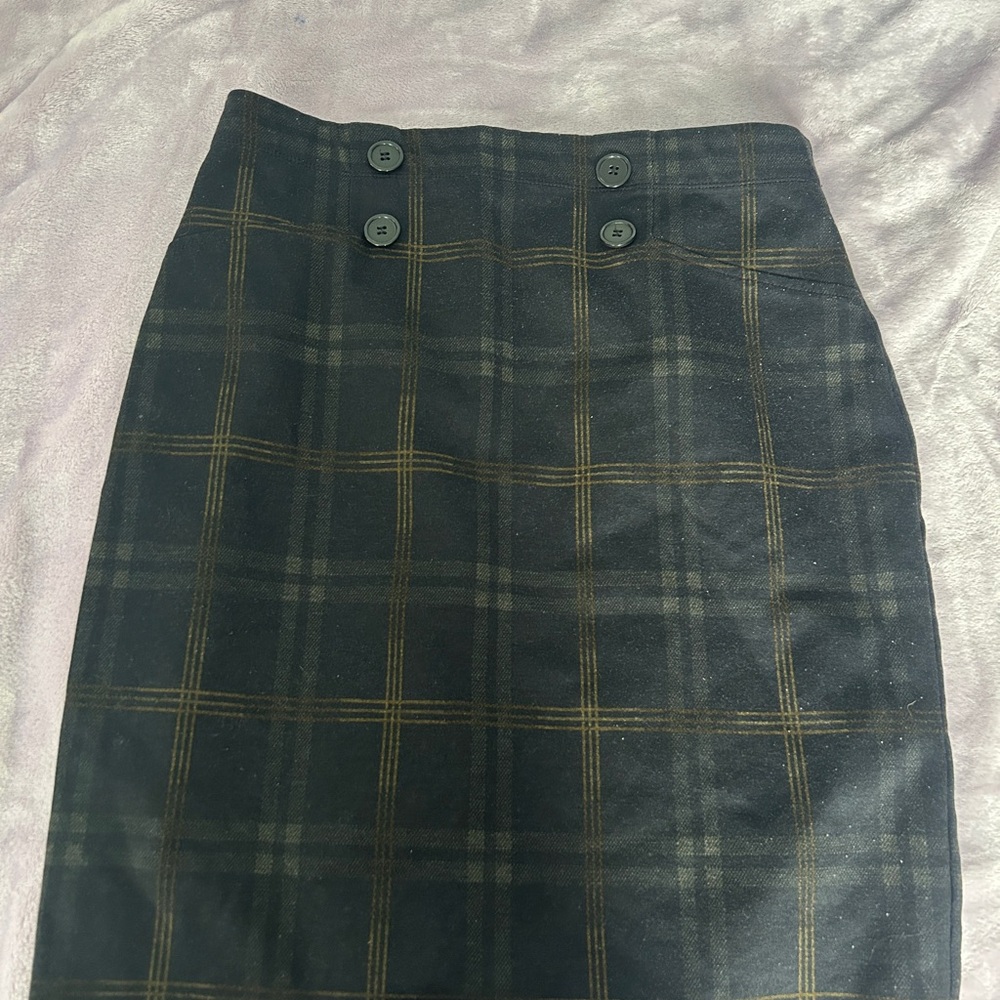 Plaid Black and Brown Women's Skirt
